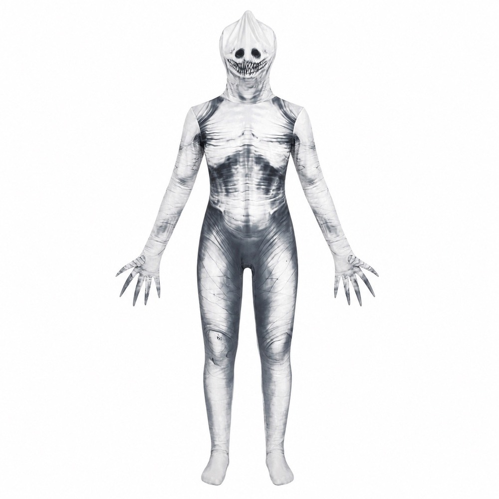 Morphsuits The Rake Morphsuit Adult XL Creepypasta Monster Horror Halloween Gray